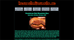 Desktop Screenshot of dominicanredmountainboa.com